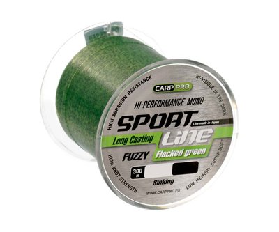 Леска Carp Pro Sport Line Flecked Green 300м 0.265мм (CP2403-0265) CP2403-0265 фото