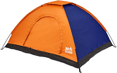 Палатка Skif Outdoor Adventure I, 200*150 см (2-х местная), к:orange-blue (389-00-84) 389-00-84 фото