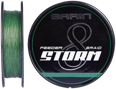 Шнур Brain Storm 8X (green) 150м 0.06мм 8lb/3.8кг (1858-51-68) 1858-51-68 фото