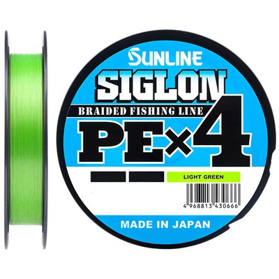 Шнур Sunline Siglon PE х4 300m (салат.) # 1.7 / 0.223mm 30lb / 13.0kg (1658-09-42) 1658-09-42 фото