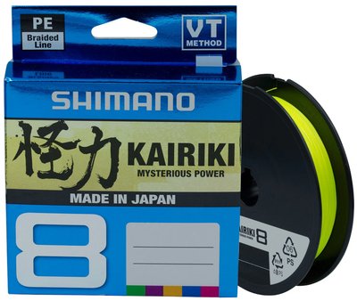 Шнур Shimano Kairiki 8 PE (Yellow) 150м 0.06мм 5.3кг / 12lb (2266-96-99) 2266-96-99 фото