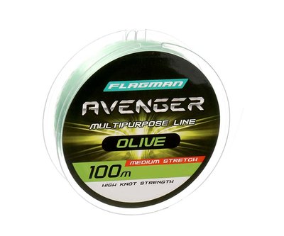 Волосінь Flagman Avenger Olive Line 100м 0.28мм (FL04100028) FL04100028 фото