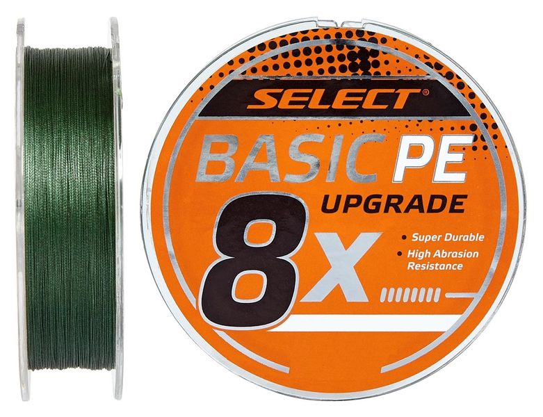 Шнур Select Basic PE 8x 150м (темн-зел.) #0.6/0.10мм 12lb/5.5кг (1870-31-32) 1870-31-32 фото