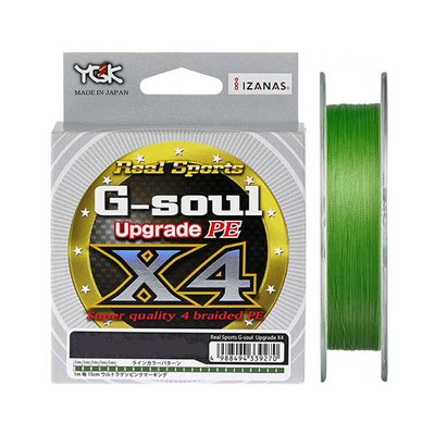 Шнур YGK G-Soul X4 Upgrade 150m (салат.) # 0.4 / 8lb (5545-00-38) 5545-00-38 фото