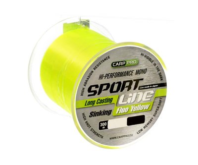 Волосінь Carp Pro Sport Line Fluo Yellow 300м 0.235мм (CP2103-0235) CP2103-0235 фото