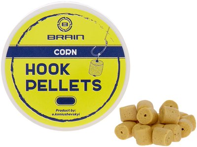 Пеллетс Brain Hook Pellets Corn (кукуруза) 16мм 70г (1858-53-87) 1858-53-87 фото