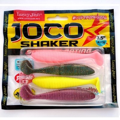 Силикон Lucky John Joco Shaker Floating 3.5 "/ 9 мм / 4 шт / цвет MIX1 (140302-MIX1) 140302-MIX1 фото
