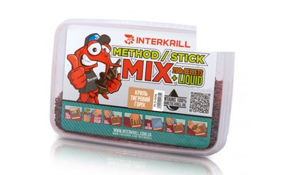 Пеллетс Interkrill Method Stick Mix Криль-Тигровий Горіх 400г (PLS-006) PLS-006 фото