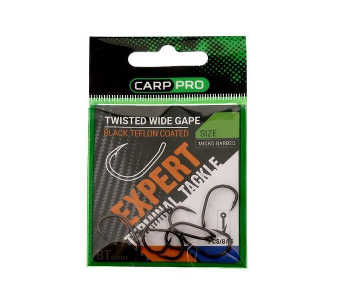 Гачки Carp Pro Twisted Wide Gape BT Series №6 CPTWGT6 фото