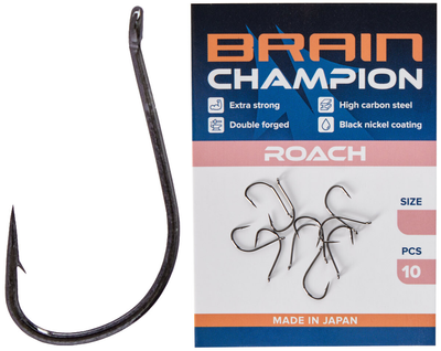 Гачок Brain Champion Roach #12 (10 шт/уп) (1858-54-68) 1858-54-68 фото