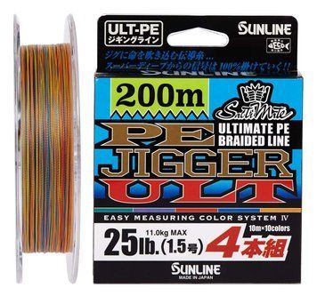 Шнур Sunline PE-Jigger ULT 600m (multicolor) #2.0/0.235mm 35lb/15.5kg (1658-10-92) 1658-10-92 фото