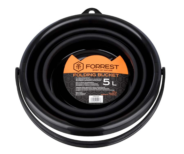Ведро Forrest Folding Bucket Black 5л (FFB5Black) FFB5Black фото