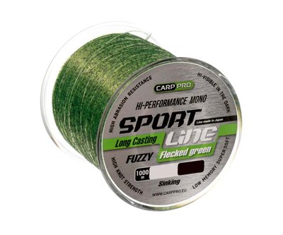 Волосінь Carp Pro Sport Line Flecked Green 1000м 0.235мм (CP2410-0235) CP2410-0235 фото