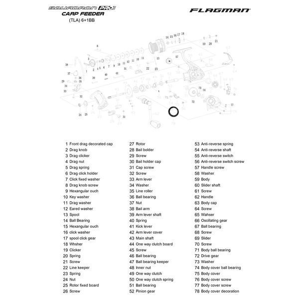 Катушка фидерная Flagman Squadron Pro Carp Feeder 5000 FD (SQCF5000) SQCF5000 фото