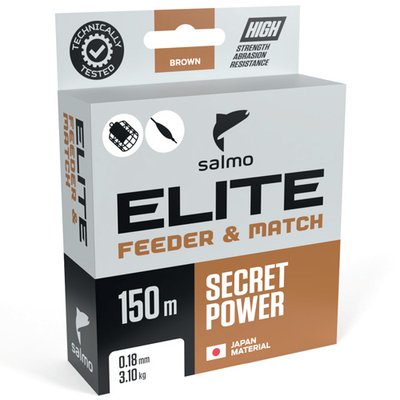 Волосінь Salmo Elite FEEDER & MATCH 150м 0.18 3.1кг / 7lb (4119-018) 4119-018 фото
