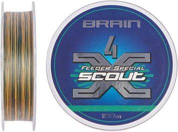Шнур Brain Scout 4X (camo) 150m 0.100mm 5.8kg (1858-54-80) 1858-54-80 фото