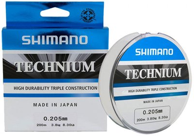 Волосінь Shimano Technium 200m 0.165mm 2.6кг / 6lb (2266-70-00) 2266-70-00 фото
