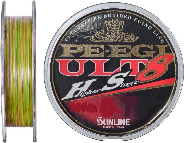 Шнур Sunline PE EGI ULT HS8 180m 0.128mm 4.5кг/10лб (1658-07-78) 1658-07-78 фото
