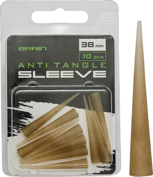 Протизакручувач Brain Anti Tangle Sleeve 38mm (10 шт/уп) Brown SGXA-CA08-4 (1858-25-08) 1858-25-08 фото
