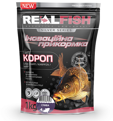 Прикормка Real Fish Короп (Слива) 1кг (RF-903) RF-903 фото