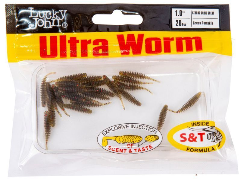 Силикон Lucky John Ultra Worm 1"/PA03 (140197-PA03) 140197-PA03 фото