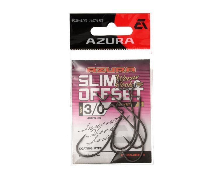 Крючок Azura Slim Offset Worm Hook #3/0 (ASOW-30) ASOW-30 фото