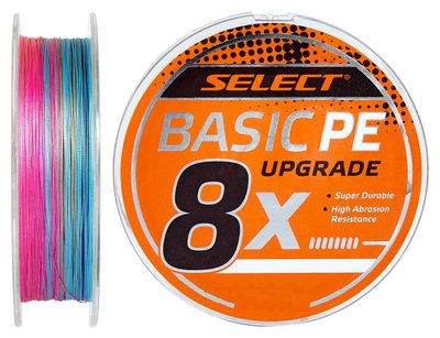 Шнур Select Basic PE 8x 150м (мульти.) #1.0/0.14мм 18lb/8.2кг (1870-31-44) 1870-31-44 фото