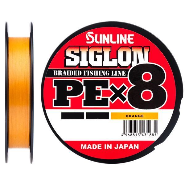 Шнур Sunline Siglon PE х8 (оранж.) 150м 0.270мм 18.5кг / 40lb (1658-09-94) 1658-09-94 фото