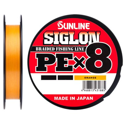 Шнур Sunline Siglon PE х8 (оранж.) 150м 0.296мм 22кг / 50lb (1658-09-95) 1658-09-95 фото