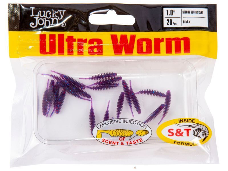 Силікон Lucky John Ultra Worm 1"/S63 (140197-S63) 140197-S63 фото