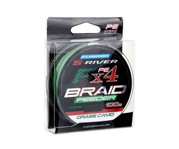Шнур S-RIVER FEEDER BRAID PE Hybrid Х4 Grass Caмo 0.14мм 8.2kg 100м (SRFB014) SRFB014 фото