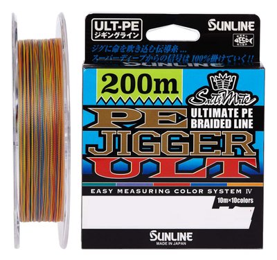 Шнур Sunline PE-Jigger ULT 200м (multicolor) #1.5/0.205мм 25lb/11.0кг (1658-10-36) 1658-10-36 фото