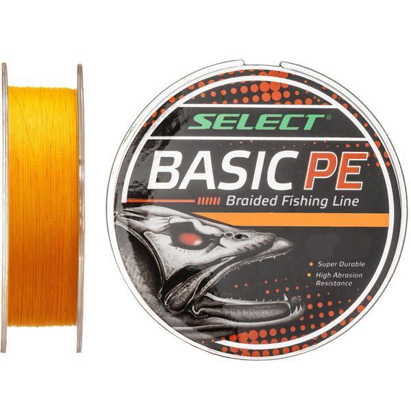 Шнур Select Basic PE (оранж.) 150м 0.08мм 4кг / 8lb (1870-27-70) 1870-27-70 фото