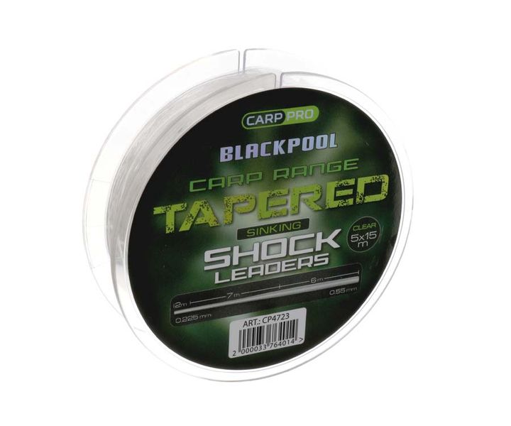 Конусный монолидер Carp Pro Blackpool Carp Tapered Leaders 0.225-0.55мм (CP4723) CP4723 фото