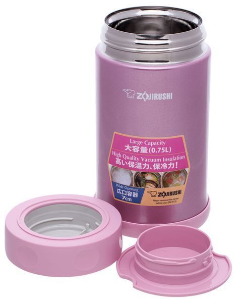 Харчовий термоконтейнер ZOJIRUSHI SW-FCE75PS 0.75 л / колір рожевий (1678-03-58) 1678-03-58 фото