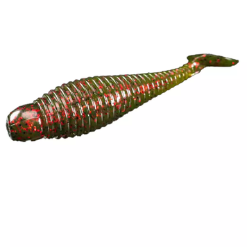 Силікон Lunker City Grubster 10/BG 2.75" #144 Watermelon Red Flake / (2146298 / 87144) 2146298 фото