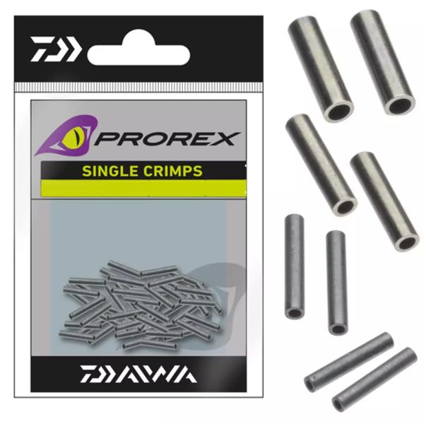 Обтискні трубочки Daiwa Prorex Single Crimps L 1.40mm 50pcs (15408-202 / 727497) 727497 фото