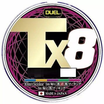 Шнур Duel Tx8 300m 5Color 24.9kg 0.30mm #3.0 (H4345-5C / 2257123) 2257123 фото