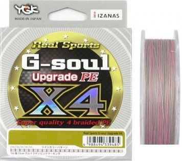 Шнур YGK G-Soul X4 Upgrade 200m (серый) #1.0/18lb (5545-01-00) 5545-01-00 фото