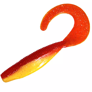 Силікон ZMAN Streakz Curly Tailz 4" 5pc #Bleeding Banana / (697424 / STKCRL-257PK5) 697424 фото