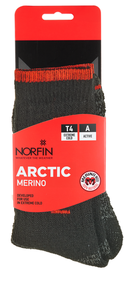 Шкарпетки Norfin T4A ARCTIC MERINO CREW р.M (39-41) 304743-02M фото