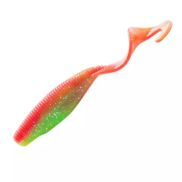 Силікон ZMAN Streakz Curly Tailz 4" 5pc #Nuked Chicken Glow / (663964 / STKCRL-241PK5) 663964 фото