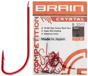 Гачок Brain Crystal B2011 #14 (20 шт/уп) ц:red (1858-80-29) 1858-80-29 фото