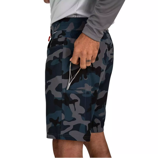 Шорты Simms Seamount Board Shorts Woodland Camo Storm 30W (13495-729-W30) 2234863 фото