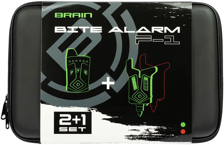 Набір сигналізаторів Brain Wireless Bite Alarm F-1 2+1 (1858-80-82) 1858-80-82 фото