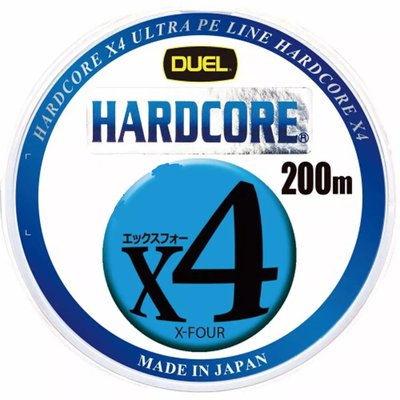 Шнур Duel Hardcore X4 200m 5Color Yellow Marking 8kg 0.171mm #1.0 (H3247N-5CBL / 2257120) 2257120 фото
