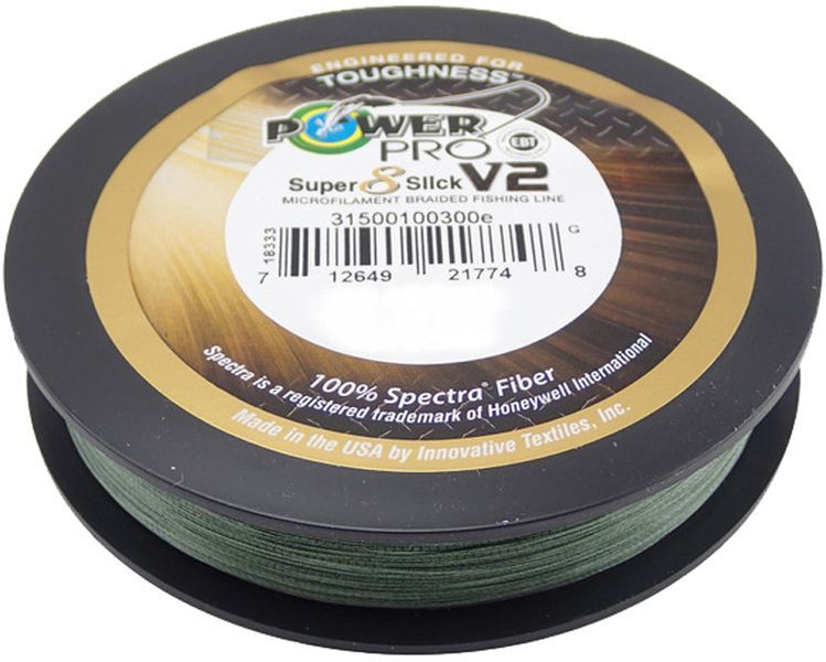 Шнур Power Pro Super 8 Slick V2 (Moss Green) 2740м 0.43мм 50.0кг (2266-99-83) 2266-99-83 фото