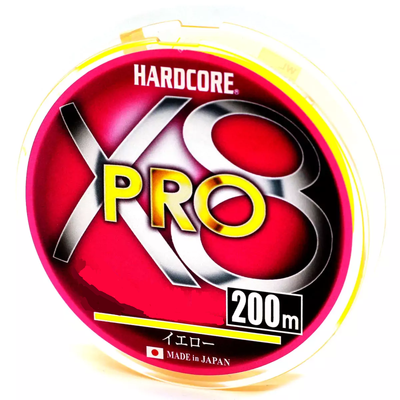 Шнур Duel Hardcore X8 PRO 200м 0.24мм 16.0кг #2.0/(2163858/H3887-Y) 2163858 фото