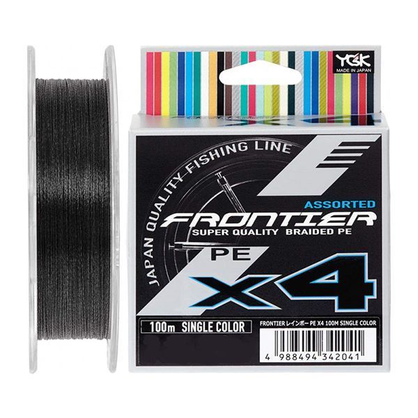Шнур YGK Frontier X4 Assorted Single Color 100м 0.185мм 5.4кг/12lb (5545-03-20) 5545-03-20 фото