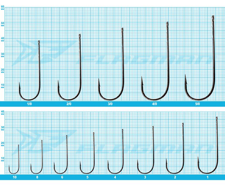 Гачки Azura Long Shank Hook №1 AZLWH-01 фото